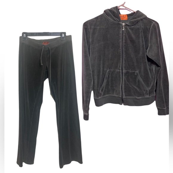 Vintage Brown Juicy Couture Sweatsuit Set - Iconic, Cozy, Size Small - Picture 1 of 9